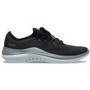 【アウトレット セール★50 OFF】crocs クロックス 国内正規品 206715 LiteRide 360 Pacer M Black/Slate Grey 0dd ライトライド 360 ペイサー メン スニーカー シューズ 靴 メッシュ スポーティー ブラック 黒 メンズ