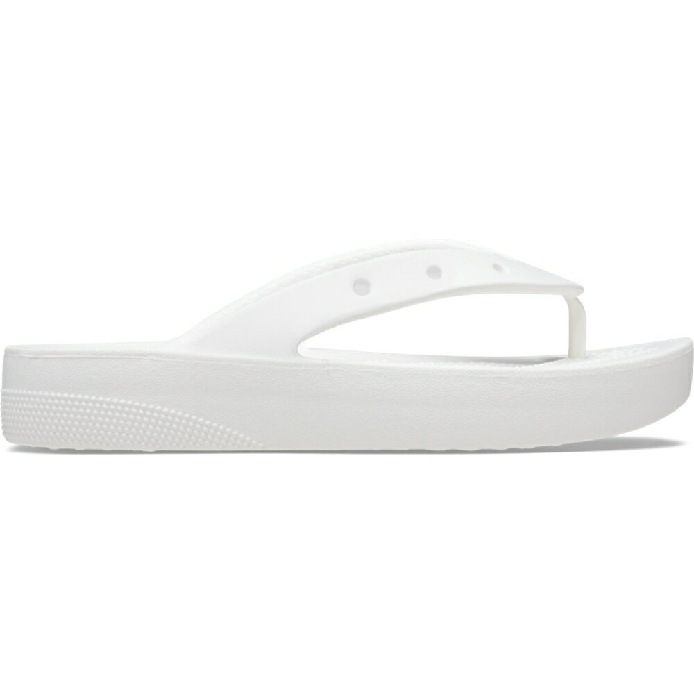 crocs クロックス 国内正規品 207714 Classic Platform Flip W White 100 クラシック プラットフォーム フリップ ウィメン 厚底 トング ビーチサンダル ビーサン ホワイト 白 レディース 女性