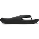 【SALE★48%OFF】 crocs クロックス 国内正規品 208437 Mellow Recovery Flip Black 001 メロウ リカバリー ...