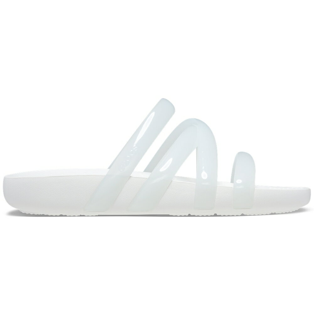 crocs クロックス 国内正規品 208537 Crocs Splash Glossy Strappy White 100 スプラッシュ グロッシー ストラッピー サンダル ホワイト 白 レディース 女性 トレンド カジュアル シンプル