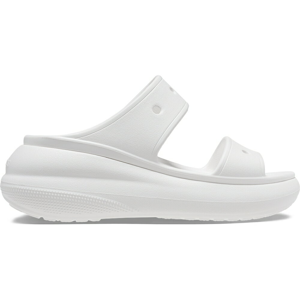 　crocs クロックス 国内正規品 207670 Crush Sandal クラッシュ サンダル White ホワイト ユニセックス UNISEX 男女兼用 メンズ レディース MENS LADIES 男性 女性 サンダル