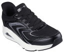 スケッチャーズ メンズ スリップインズ SKECHERS 183083-blk スニーカー TRES-AIR UNO - VISIO Slip-ins 手を使わず履ける ハンズフリー