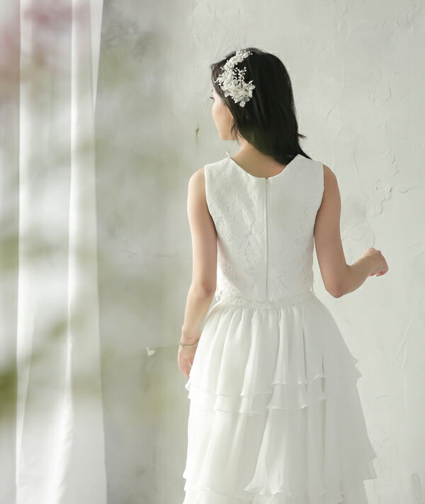 値引きする パーティードレス セパレートドレス ティアード 結婚式 撮影 フォト 2次会 花嫁ドレス ウェディングドレス White S M L ウエディング ハネムーン 海外 挙式 ホワイト 白サイズオーダー可能後撮 Stanchem Inc Com