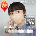 ★外出時の必需品、安心を身につけよう★ +30枚特典付き クールマスク UVカット99% MASK KING 3Dマスク高機能マスク ライラックアッシュ 立体マ...