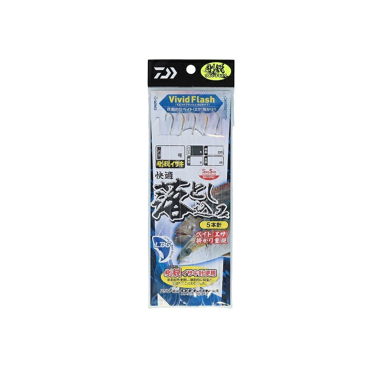 ダイワ 快適落とし込み仕掛けSS LBG 剛鋭イサキ5本 12-18-18 | 釣具 釣り フィッシング