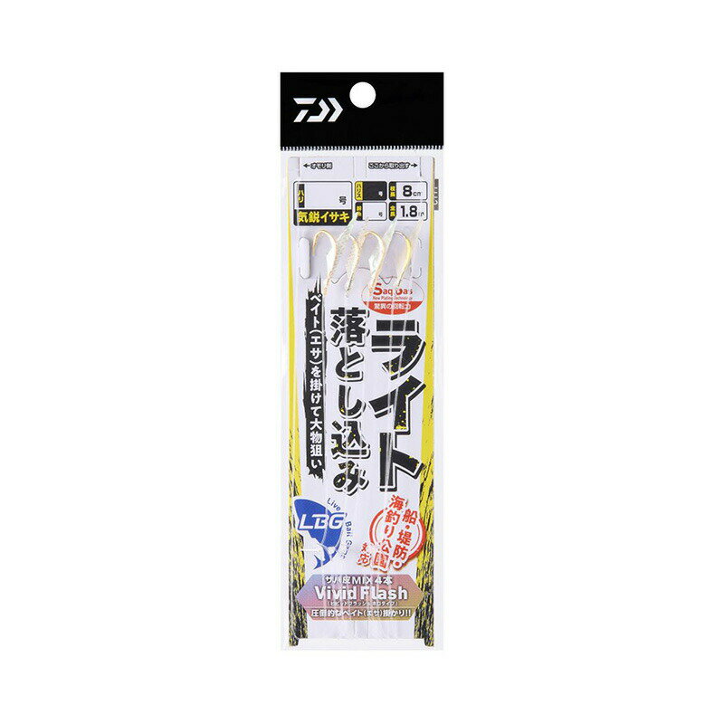 ダイワ 落とし込み仕掛けライト LBG サバ皮MIX4本 11-10-10 | 釣具 釣り フィッシ