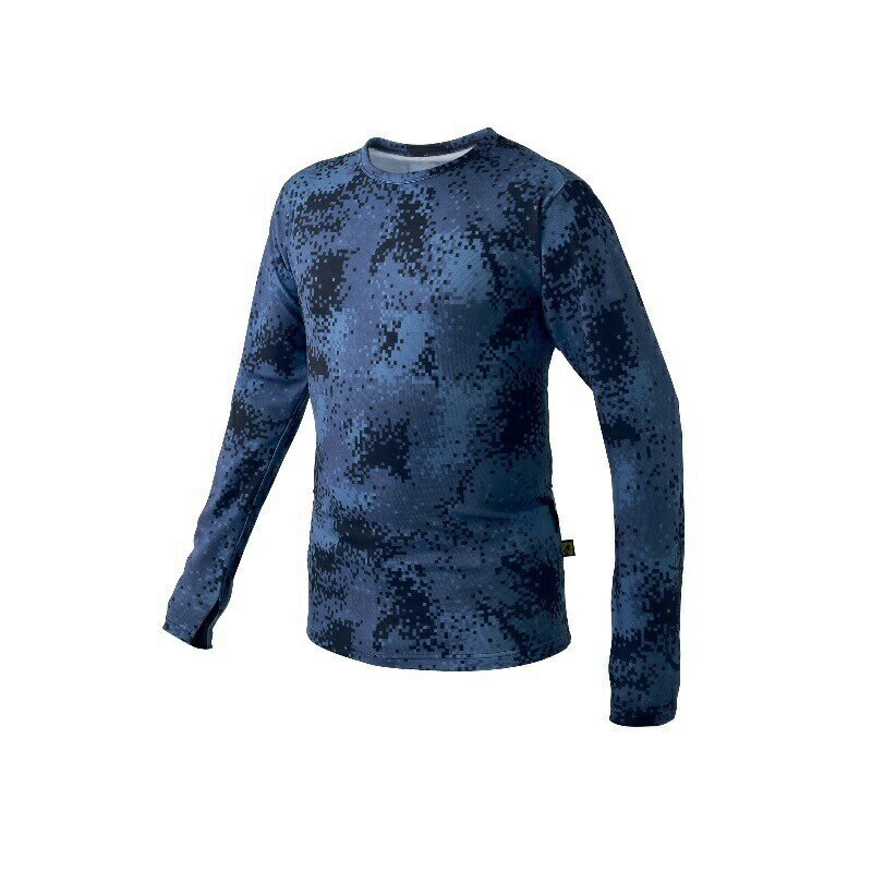 がまかつ GM3704 NO FLY ZONE ロングスリーブクールTシャツ S ネイビーカモフラージュ | 釣具 釣り フ..