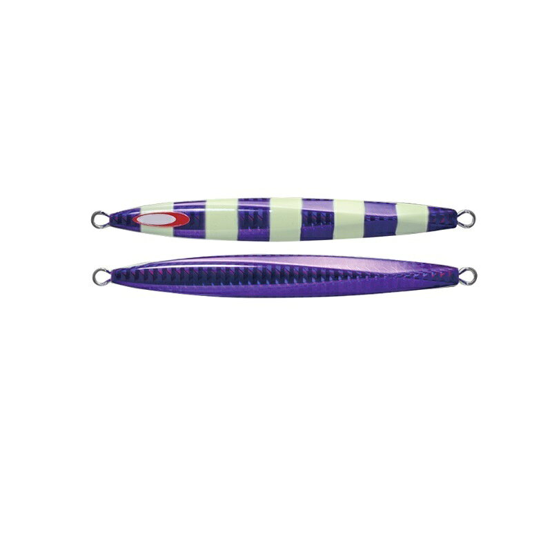 Lures - ジャッカル アンチョビメタル TYPE-1 200g パープル/グローストライプ | 釣具 釣り フィッシング