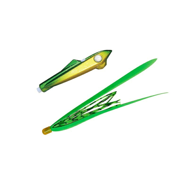 ジャッカル ビンビンロケット 45g F195 ラメグリキン/蛍光グリーンT+ | 釣具 釣り フィッシング