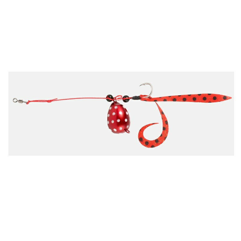 ジャッカル エッグショットカーリー 3号 レッドグロードット | 釣具 釣り フィッシング