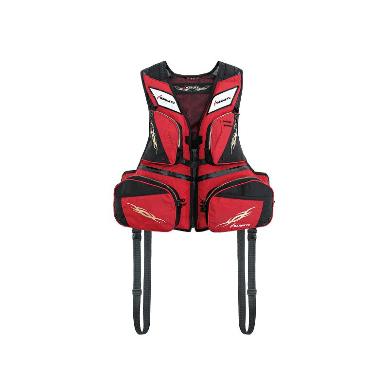 マルキュー PFD03 L2 ライフジャケット L-LL レッド | 釣具 釣り フィッシング