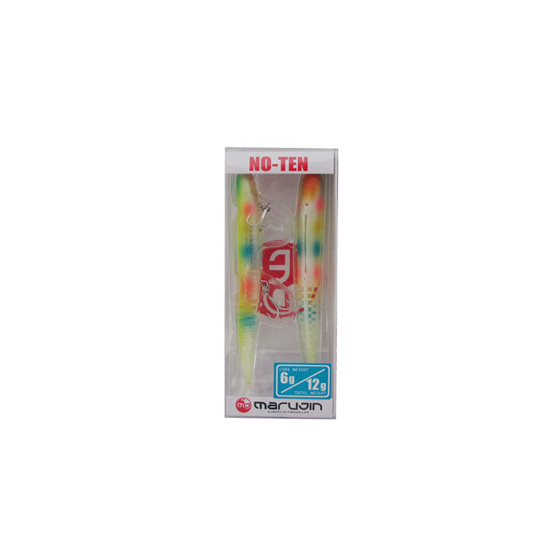 長條蟲型 - マルジン UKNT6-04 ノーテン6 #46 CC(キャンディクリア) | 釣具 釣り フィッシング
