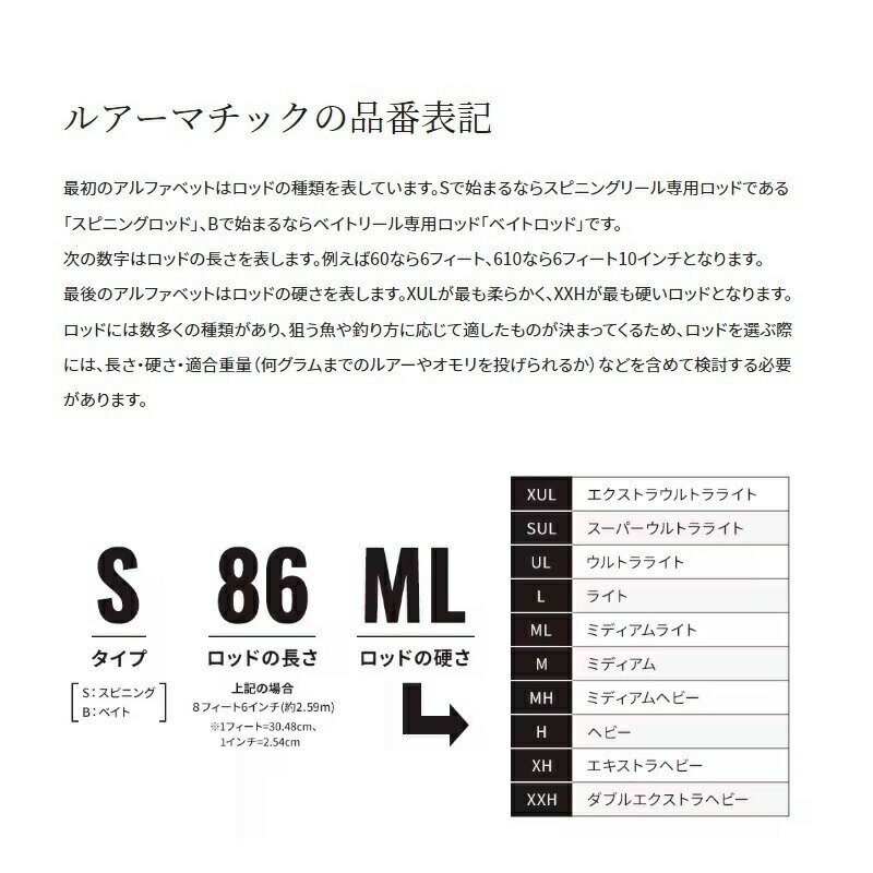 ルアーマチック (ソルトルアー推奨モデル) S86ML の商品画像3枚目