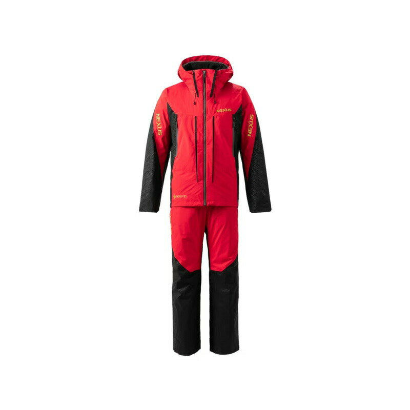シマノ RT-133W ネクサス ゴアテックス テクノレイヤードスーツ L レッド | 釣具 釣り フィッシング