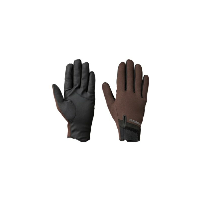 シマノ GL-013V タイタニューム・アルファ グローブ フルカバー XL ブラウン | 釣具 釣り フィッシング