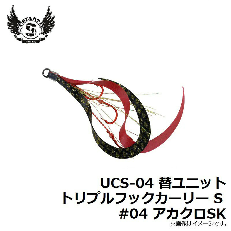 替ユニット トリプルフックカーリー S #04 アカクロSK の商品画像3枚目