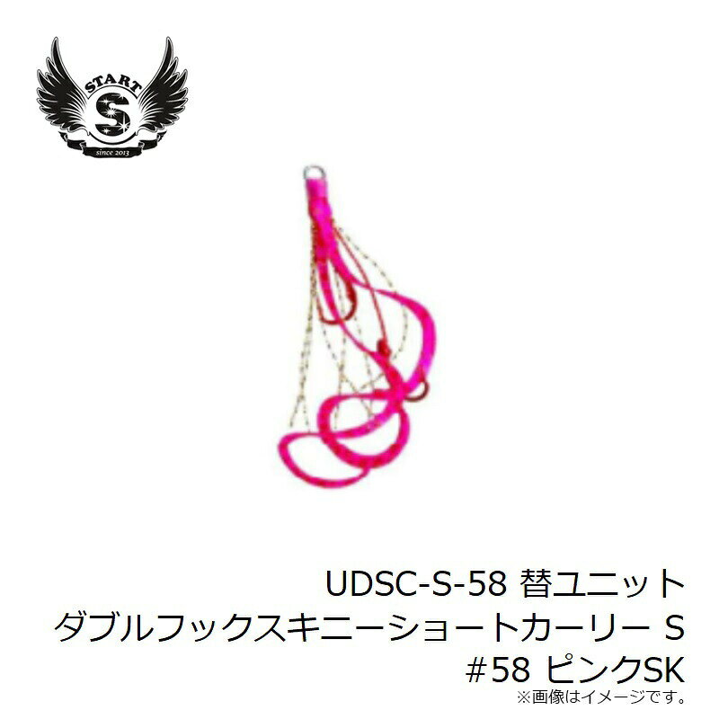替ユニット ダブルフック スキニーショートカーリー S #58 ピンクSK の商品画像3枚目