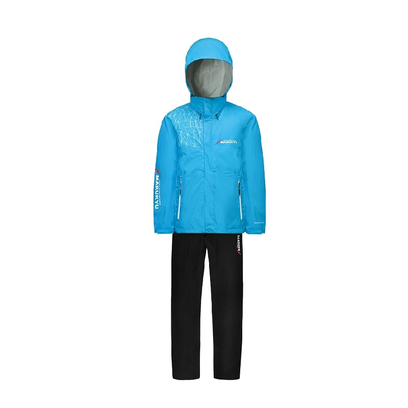 マルキュー スタンダードレインスーツ MQ-01 L スカイ | 釣具 釣り フィッシング