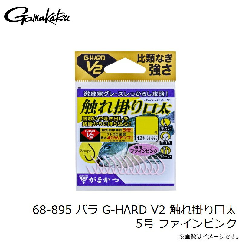 【先着限定最大5,000円OFFクーポン 9/18〜】がまかつ G-HARD V2 触れ掛り口太 5号 ファインピンク | 釣具 釣り フィッシング r-bunbun-10075477 つり具のブンブン 楽天市場店 サンプル画像3