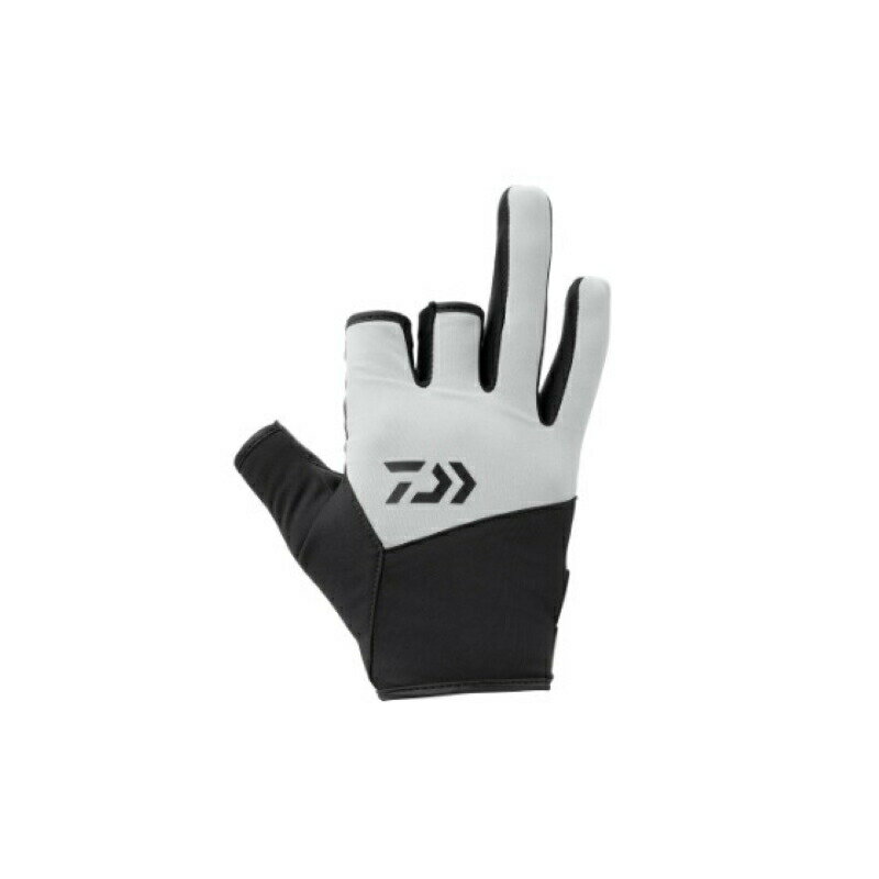 ダイワ DG-8922W 防風グローブ 3本カット L ライトグレー | 釣具 釣り フィッシング