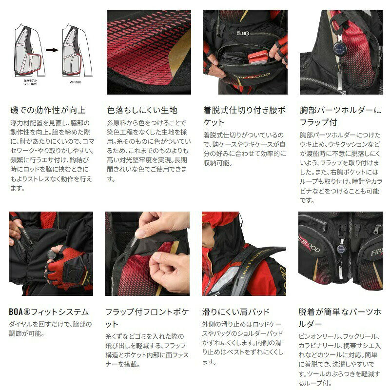 シマノ VF-110X フローティングベスト ...の紹介画像2