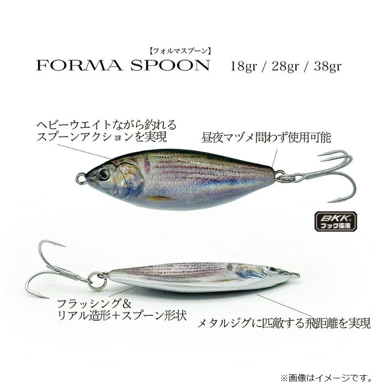 【先着限定最大5,000円OFFクーポン 9/18〜】リトルジャック フォルマスプーン 18g #03 UV（ケイムラ）サーディン（マイワシ） | 釣具 釣り フィッシング r-bunbun-10077778 つり具のブンブン 楽天市場店 サンプル画像3