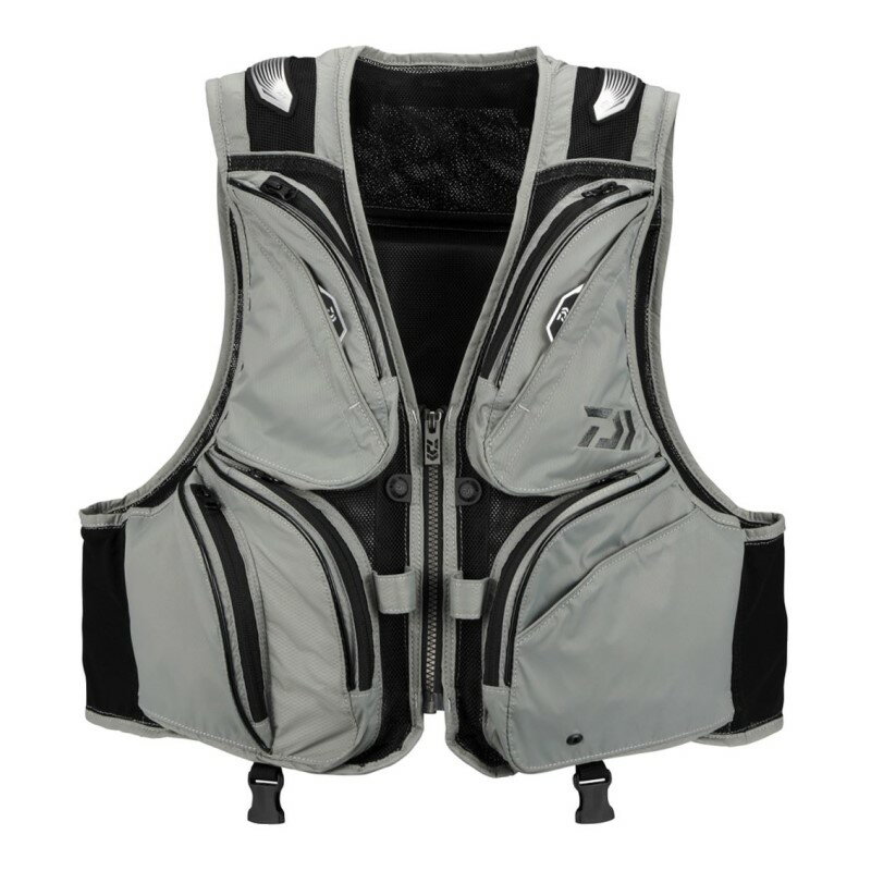Vests - ダイワ DV-3025F フロートショートフィッシングベスト グレー M | 釣具 釣り フィッシング