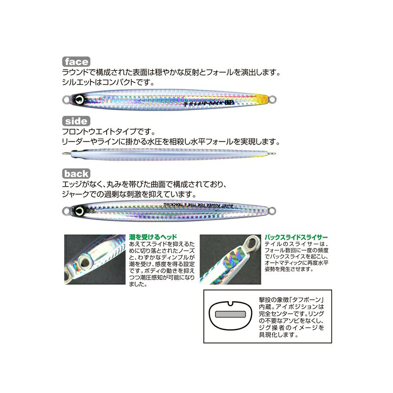 つり具のブンブン 楽天市場店のカルティバ GJB-65 撃投ジグ レイドバック 65g 02 ネイビー | 釣具 釣り フィッシング｜アングル2