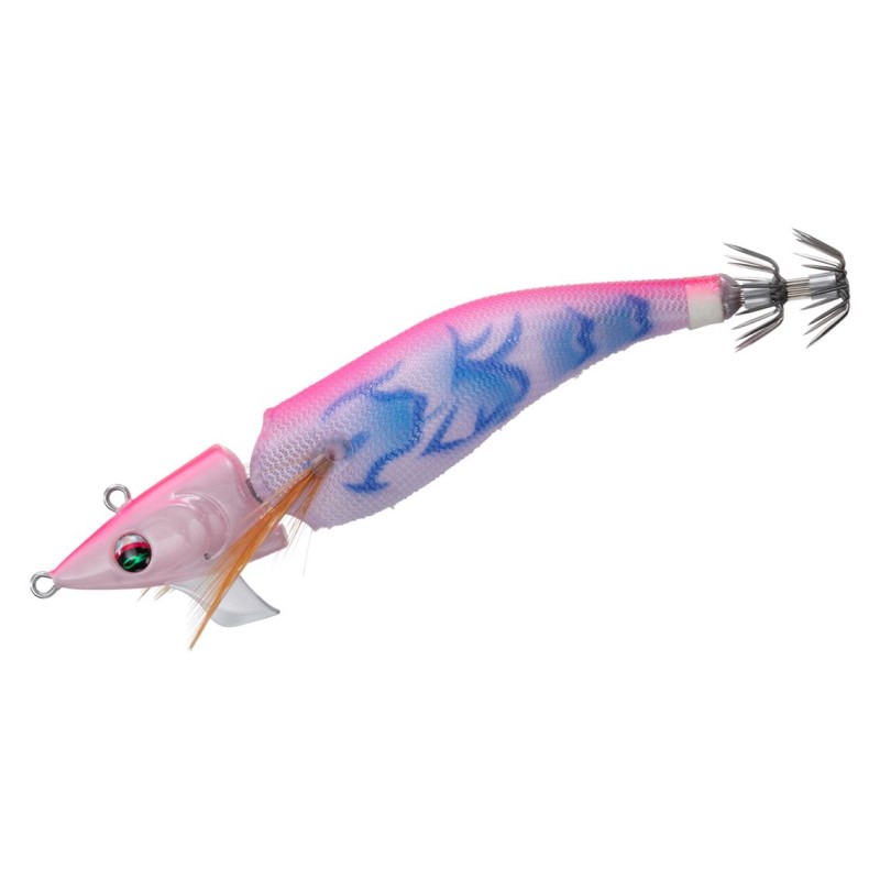 商品説明アモラス第2章。本領を発揮する春の親イカ狙いのスローシンキングモデル。今までにない革新的なアクションで各地から釣果報告が相次いでいる爆釣テクノロジー「縦ジョイント」を搭載したアモラスジョイントの第2弾。アモラスジョイントは構造上、ダートアクションはしにくく縦のアクションが得意。しかもアクション時の移動距離が小さいのが特長となっている。そのアクションから春のナーバスになった親イカ狙いで特に実績が高い。より快適に春の藻場やシャローを攻略するためにスローシンキングモデル「エメラルダスアモラスジョイントTypeS」を発売する。フォールスピードは6.0秒/m。2つのアイポジションで異なるアクションを演出。ノーズラインアイにスナップを装着すれば縦のアクションで誘いヘッドラインアイにスナップを装着すればスライドアクションを発生。仮面シンカーボート装着可能なのでティップランにも対応。ヒット時にはジョイント部がイカの動きに追従するのでバレも軽減。日本製素材のスーパーシャープ段差カンナ使用。『独特のアクションを生み出すジョイント構造』縦ジョイント構造が唯一無二のドルフィンアクションを発生。今まで反応しなかったイカを狂わせる。『ティップランにも対応！仮面シンカーボート装着可能』専用のスリットにバンドで固定すると仮面シンカーボートをストレスなく固定可能。7gから40gまでのウェイトアップが可能となり、ティップランに対応。『日本製素材のスーパーシャープ段差カンナ』イカとのコンタクトポイントとして最も重要なパーツであるカンナにはこだわりの日本製素材を使用。DAIWA EMERALDAS AMOROUS JOINT TypeS●サイズ：3.5号●標準自重(g)：21●フォールスピード(秒/m)：6.0●カラー：ピンク夜光-ハッスルナイト詳細はこちら