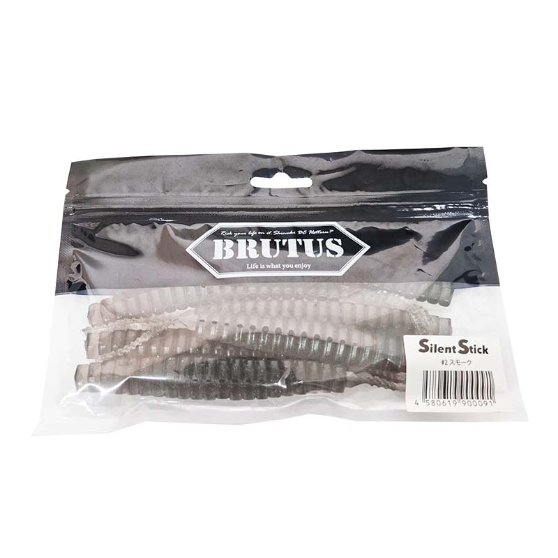 【ブラックフライデー 期間中 エントリーでP10倍！】BRUTUS(ブルータス) サイレントスティック 6インチ #02 スモーク | 釣具 釣り フィッシング