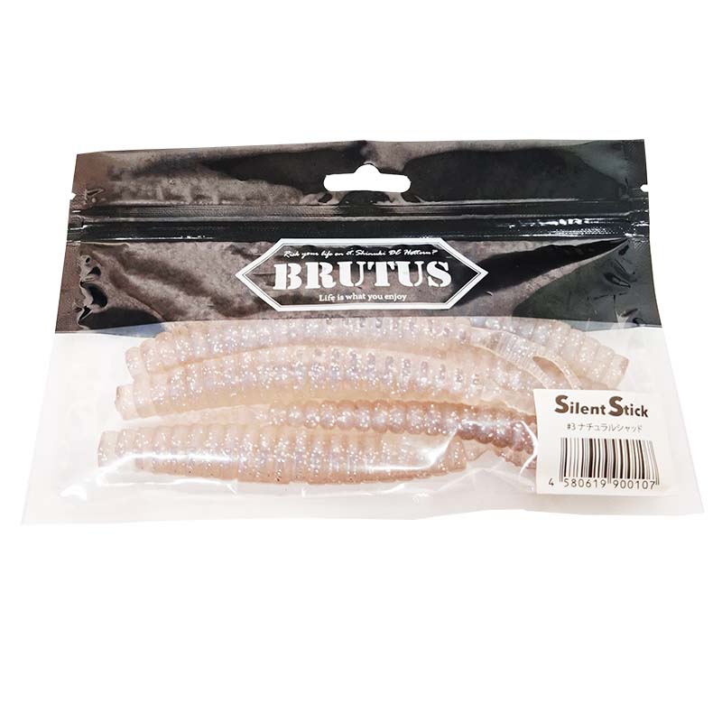 【ブラックフライデー 期間中 エントリーでP10倍！】BRUTUS(ブルータス) サイレントスティック 6インチ #03 ナチュラルシャッド | 釣具 釣り フィッシング