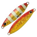 メジャークラフト ジグパラ スロー 30g #064 レッドゴールドゼブラ | 釣具 釣り フィッシング(4)