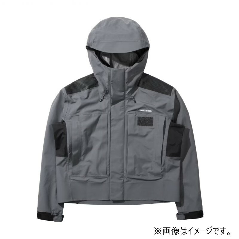 シマノ RA-065Y ウェーディング レインジャケット03 L チャコール | 釣具 釣り フィッシング
