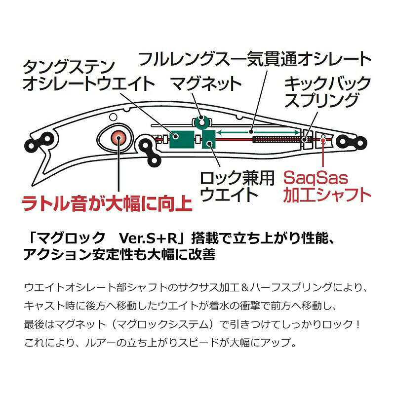 ダイワ モアザン クロスウェイクR 90F-SSR ケイムラファイヤークリアパール | 釣具 釣り フィッシング r-bunbun-10024142 つり具のブンブン 楽天市場店 サンプル画像3
