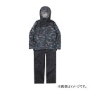 シマノ RA-047X 3レイヤー レインスーツ L ブラックマルチカモ | 釣具 釣り フィッシング