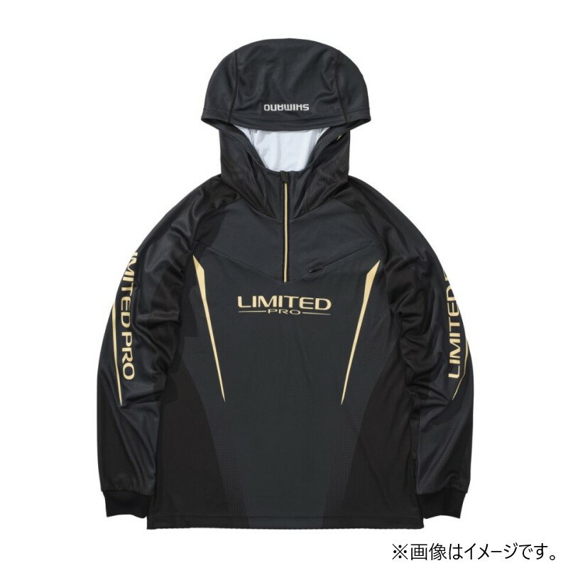 シマノ SH-124Y リミテッドプロ ハーフジップフーディ M リミテッドブラック | 釣具 釣り フィッシング
