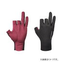 シマノ GL-006Y 05センシティブグローブ 3本 L ブラックレッド | 釣具 釣り フィッシング(4)