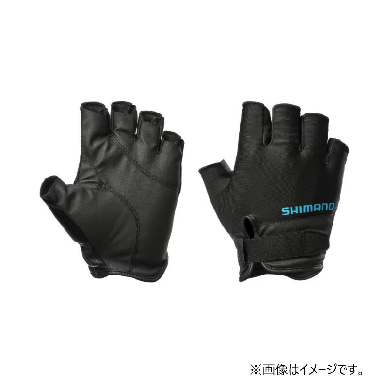 シマノ GL-009Y 01ベーシックグローブ 5本 2XL ブラック | 釣具 釣り フィッシング