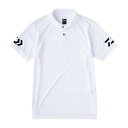 ダイワ DE-7925 半袖ポロシャツ ホワイト×ブラック S | 釣具 釣り フィッシング