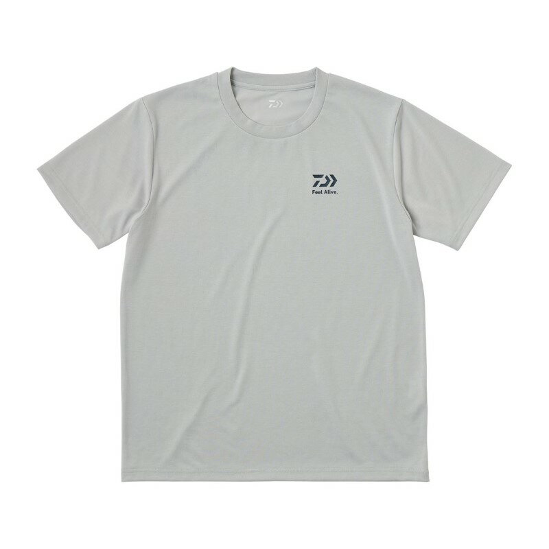 ダイワ DE-8625 ショートスリーブ スモールロゴTシャツ ライトグレー M | 釣具 釣り フ