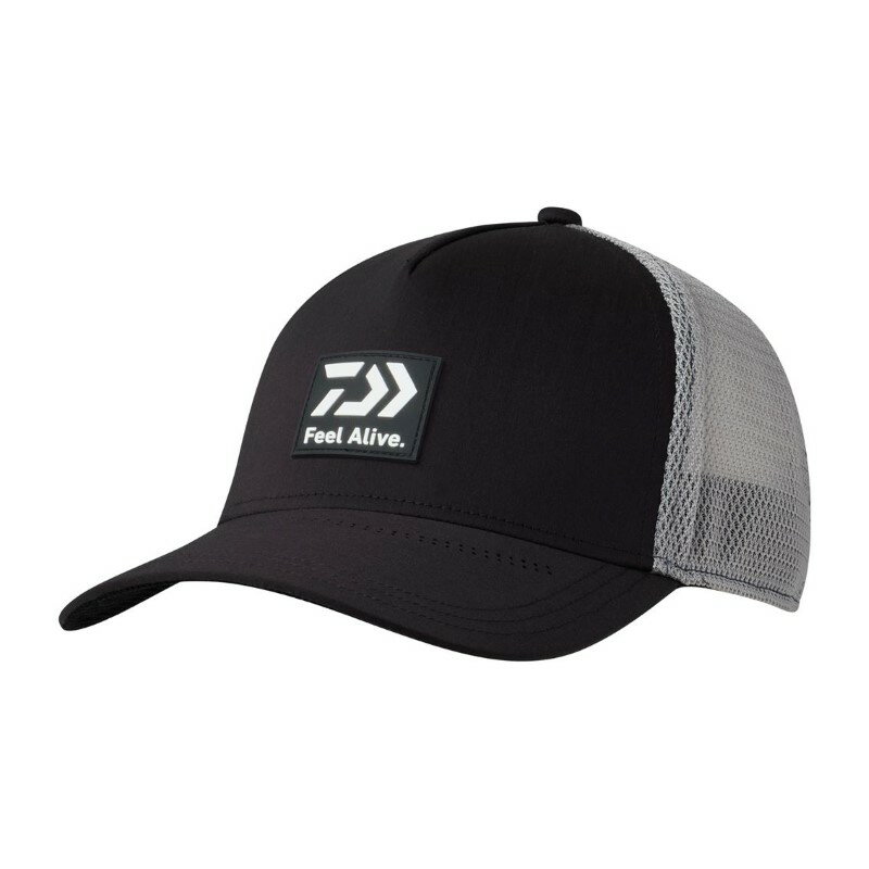 ダイワ DC-9024 ボックスロゴキャップ ブラックグレー フリー | 釣具 釣り フィッシング