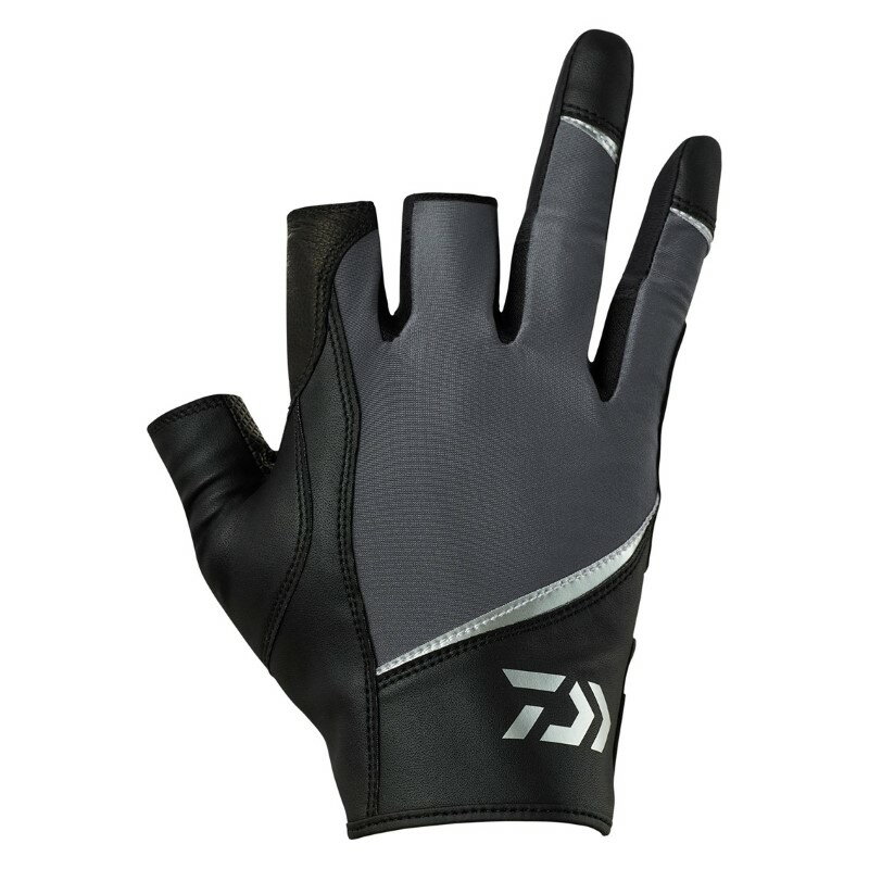 ダイワ DG-7625 コーデュラ ジギンググローブ 3本カット グレー XL | 釣具 釣り フィッシング