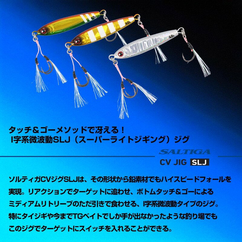 ソルティガCVジグSLJ 60g CHアカキンゼブラ の商品画像3枚目