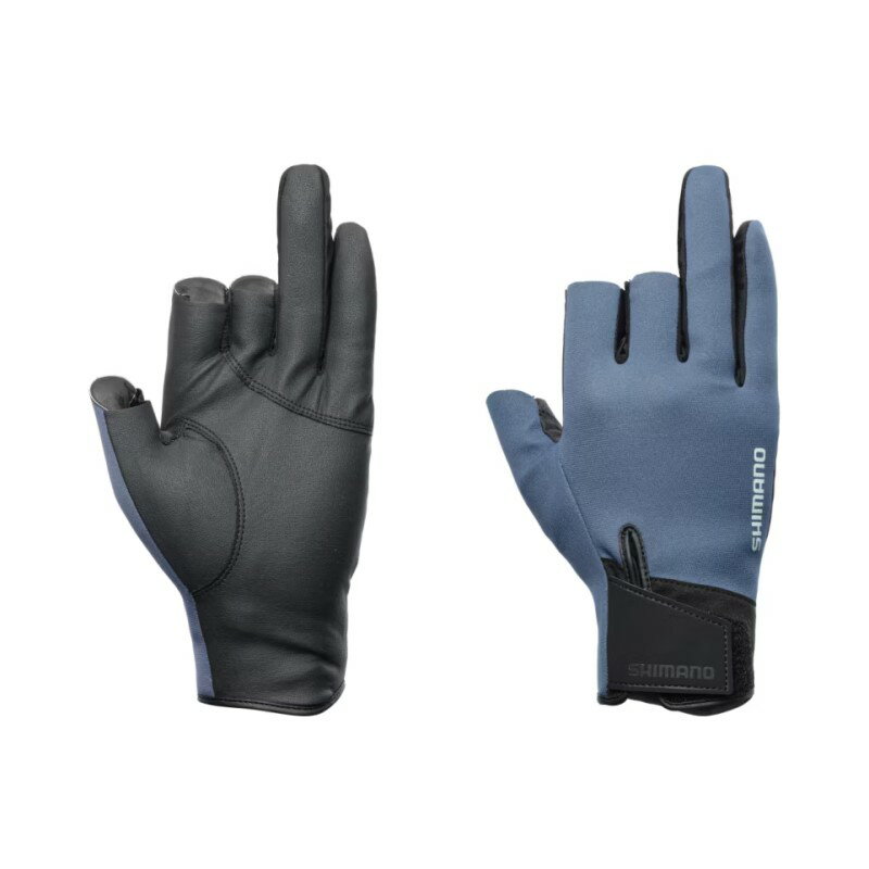 シマノ GL-054Y 03 タイタニューム・アルファ グローブ 3 L ブルーグレー / 防寒手袋 防寒グローブ / 釣具 釣り フィッシング