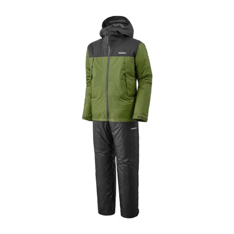 シマノ RB-057X ベーシック インサレーション レインスーツ 01 2XL カーキ / 防寒着 防寒ウェア 上下セ..