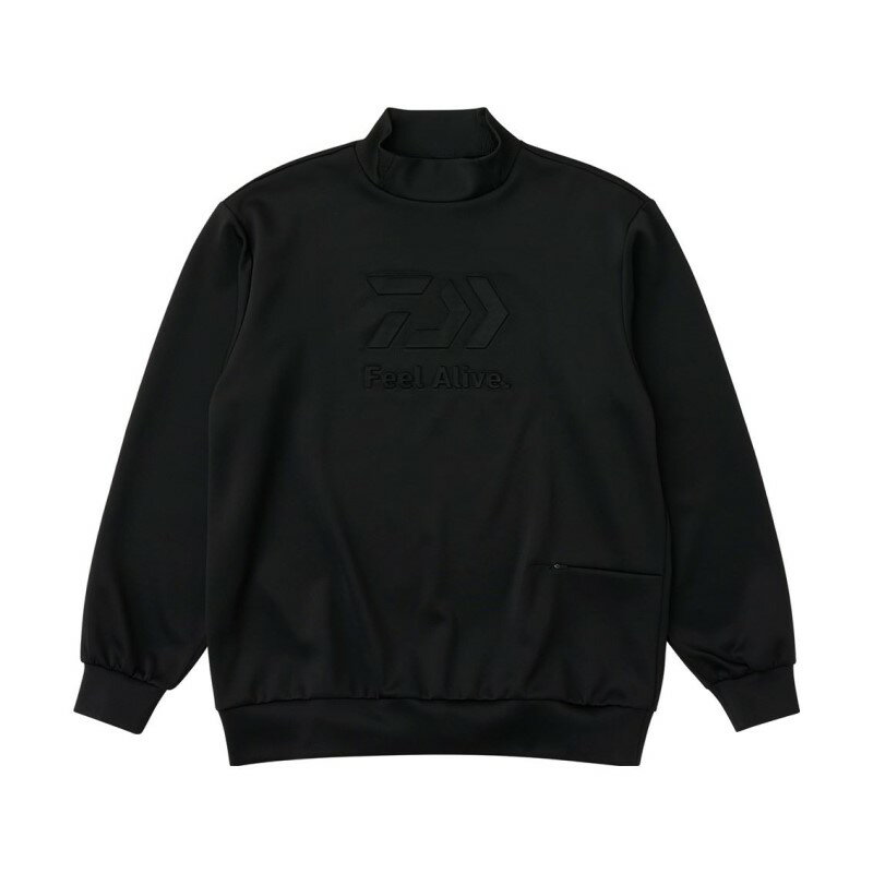 ダイワ DE-8725 ダンロテック スウェットモックネック XL ブラック | 釣具 釣り フィッシング