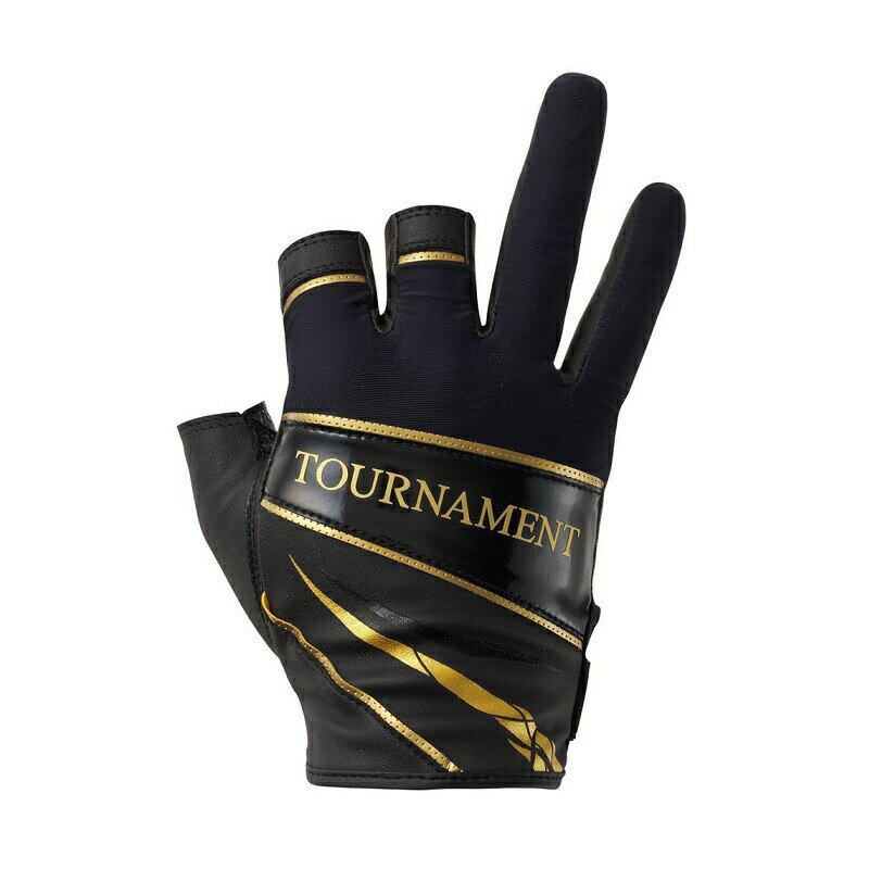 ダイワ DG-1225T トーナメントグローブ 3本カット 2XL ブラック / 釣具 釣り フィッシング