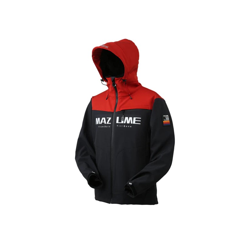 オレンジブルー MZFW-876 mazume ウインドカットジャケット ダブルトーン M インクブラック×スカーレッ..