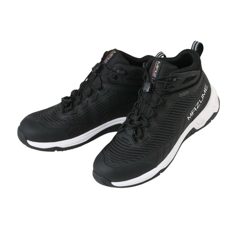 オレンジブルー MZSH-743 mazume ラフウォーターデッキシューズ ハイカット M ブラック / 船釣り オフ..