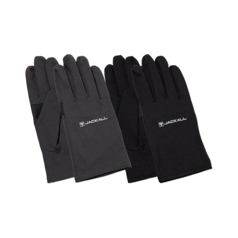 ジャッカル GL-A004 ストレッチインナーグローブ L チャコール / 釣具 釣り フィッ...